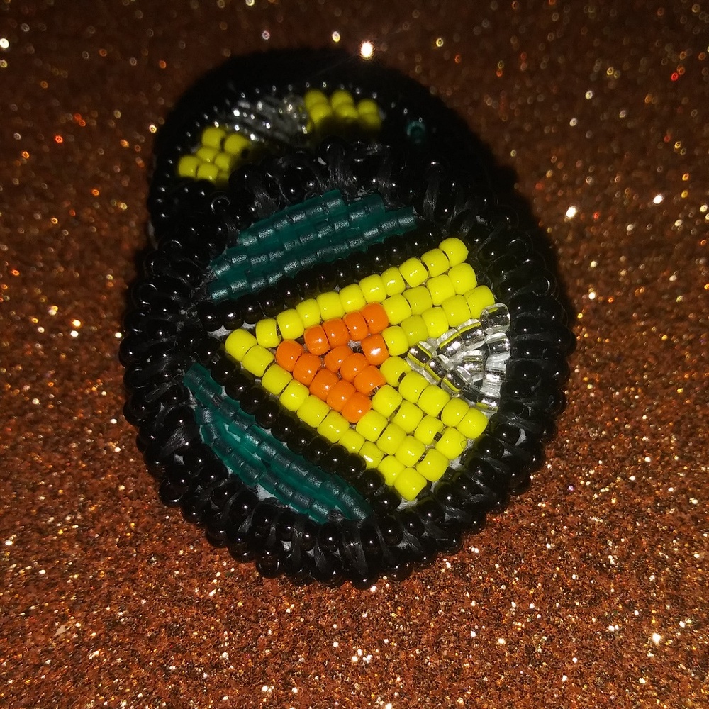 Nuktanlat Studded Earrings in Teal (*Handcrafted*)